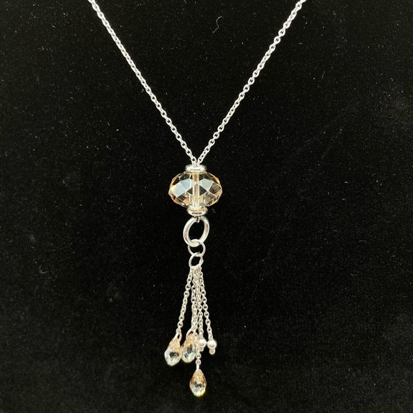 Sterling & Crystal necklace - Picture 1 of 4
